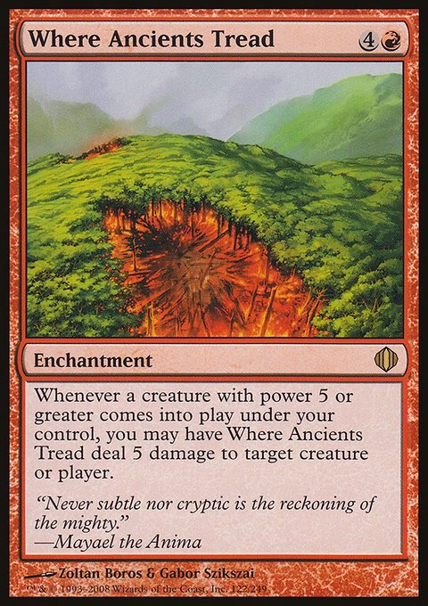 Where Ancients Tread, Shards of Alara #122, Magic: The Gathering card