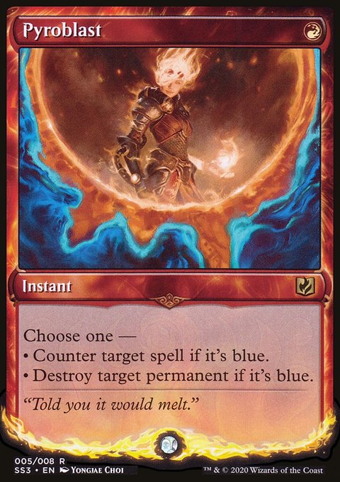 Pyroblast, Signature Spellbook: Chandra #5, Magic: The Gathering card