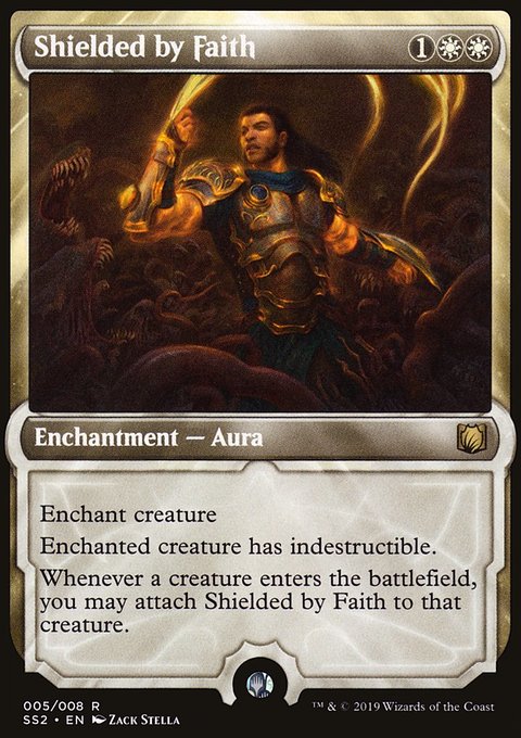 Shielded by Faith, Signature Spellbook: Gideon #5, Magic: The Gathering card