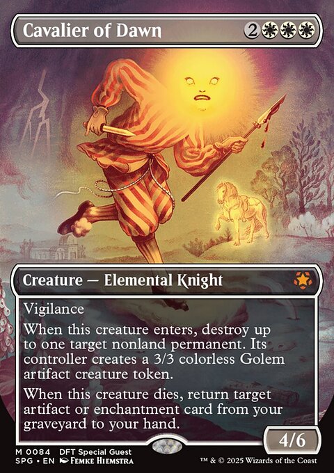 Cavalier of Dawn, Special Guests #84, Magic: The Gathering card