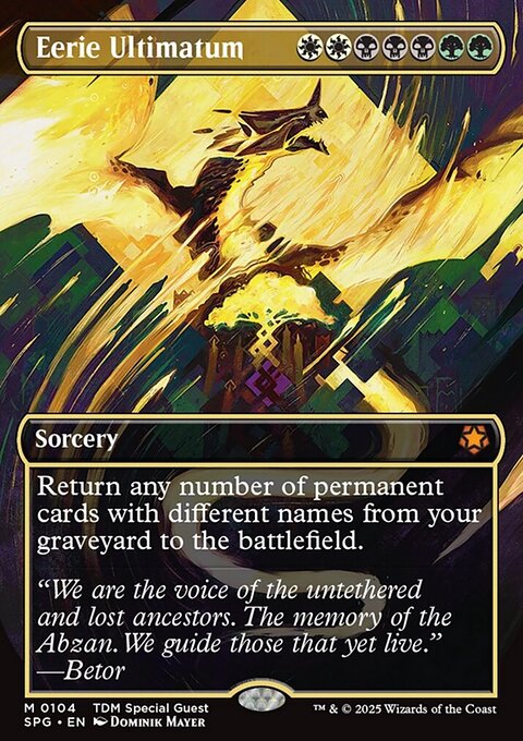 Eerie Ultimatum, Special Guests #104, Magic: The Gathering card
