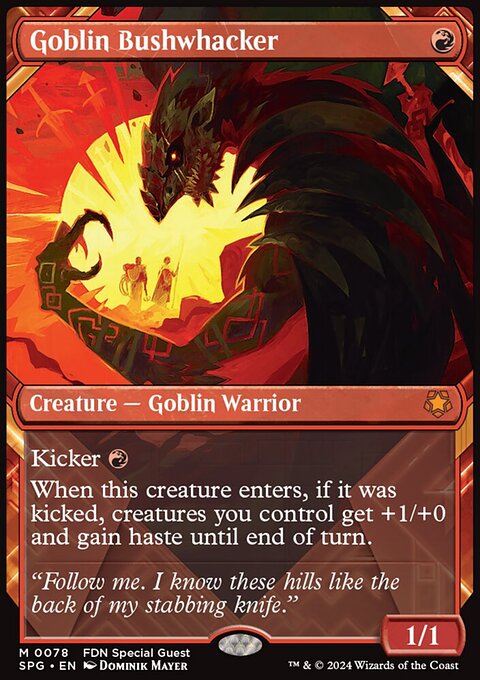 Goblin Bushwhacker, Special Guests #78, Magic: The Gathering card