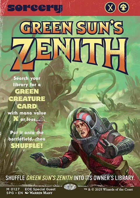 Green Sun's Zenith, Special Guests #127, Magic: The Gathering card