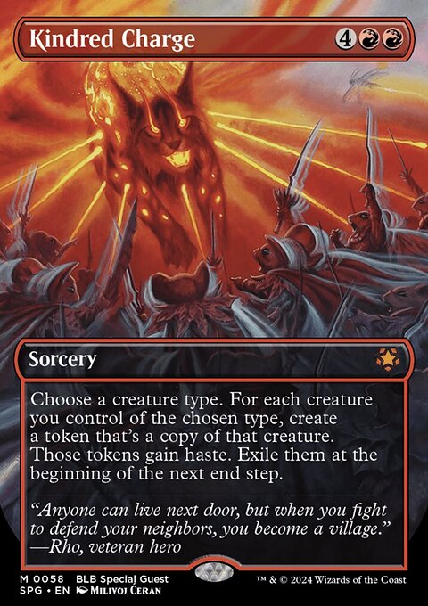 Kindred Charge, Special Guests #58, Magic: The Gathering card