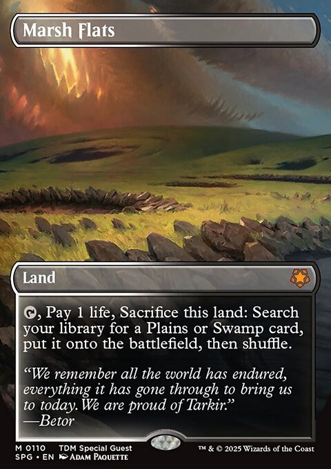Marsh Flats, Special Guests #110, Magic: The Gathering card