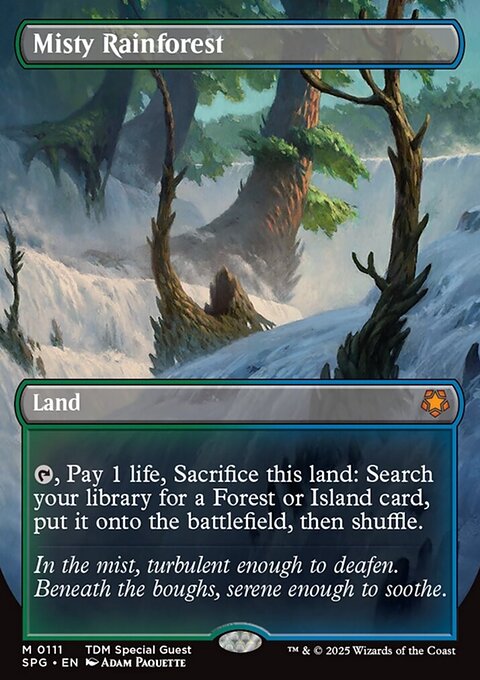Misty Rainforest, Special Guests #111, Magic: The Gathering card