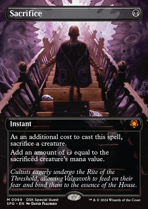 Sacrifice, Special Guests #69, Magic: The Gathering card