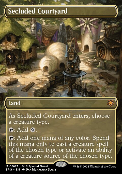 Secluded Courtyard, Special Guests #63, Magic: The Gathering card