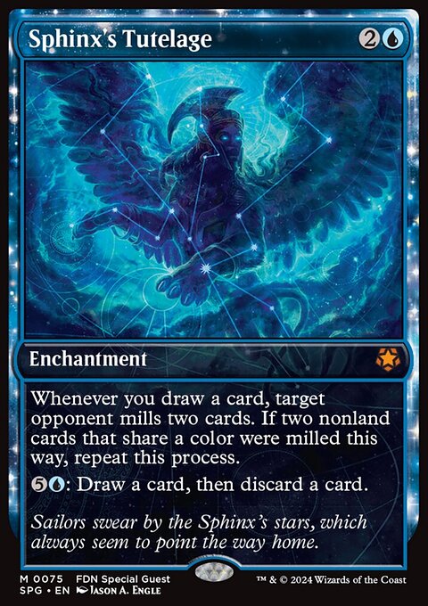 Sphinx's Tutelage, Special Guests #75, Magic: The Gathering card