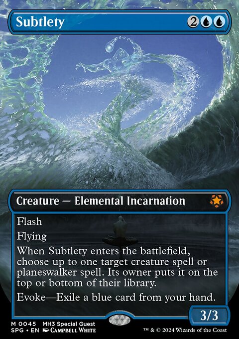 Subtlety, Special Guests #45, Magic: The Gathering card