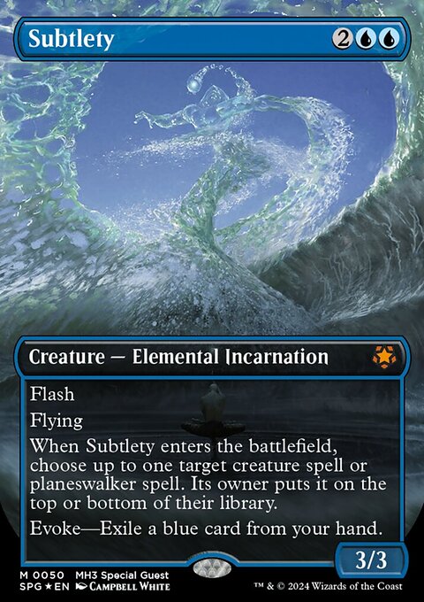 Subtlety, Special Guests #50, Magic: The Gathering card