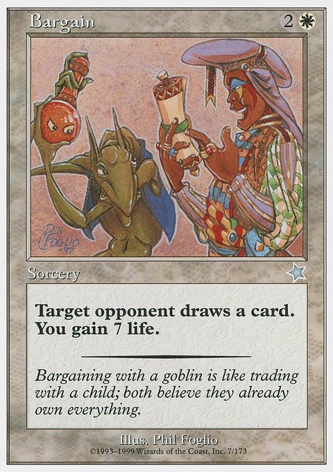Bargain, Starter 1999 #7, Magic: The Gathering card