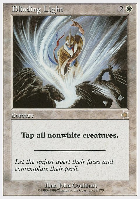Blinding Light, Starter 1999 #8, Magic: The Gathering card