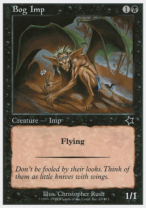 Bog Imp, Starter 1999 #65, Magic: The Gathering card