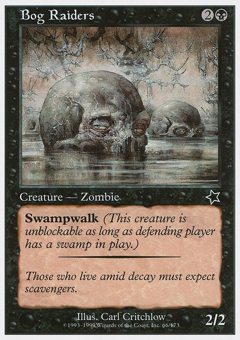 Bog Raiders, Starter 1999 #66, Magic: The Gathering card