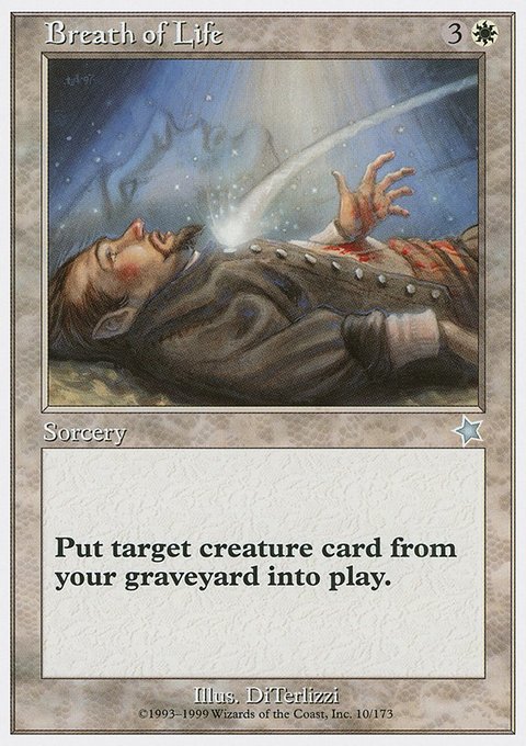 Breath of Life, Starter 1999 #10, Magic: The Gathering card