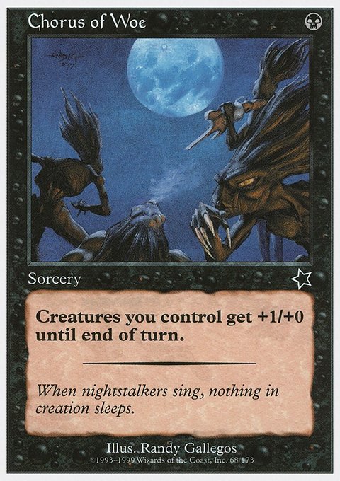 Chorus of Woe, Starter 1999 #68, Magic: The Gathering card