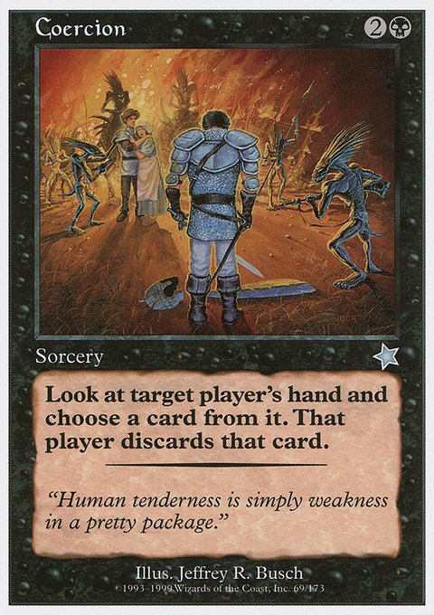 Coercion, Starter 1999 #69, Magic: The Gathering card