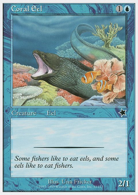 Coral Eel, Starter 1999 #33, Magic: The Gathering card