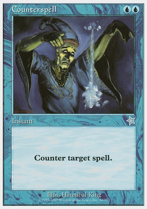 Counterspell, Starter 1999 #34, Magic: The Gathering card