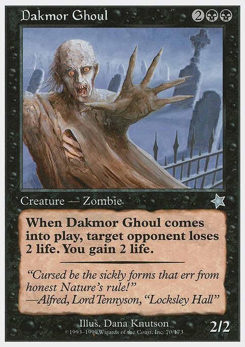 Dakmor Ghoul, Starter 1999 #70, Magic: The Gathering card