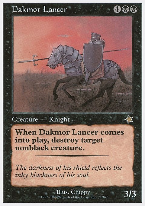 Dakmor Lancer, Starter 1999 #71, Magic: The Gathering card