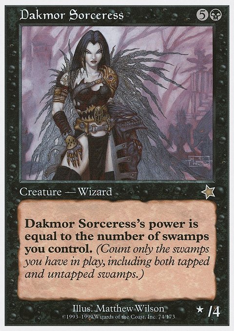 Dakmor Sorceress, Starter 1999 #74, Magic: The Gathering card