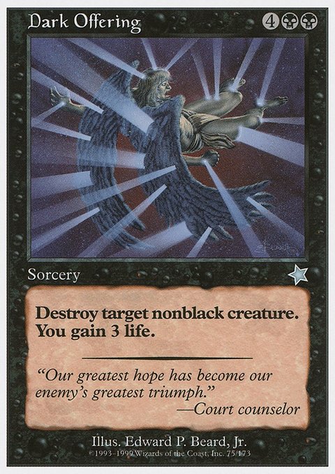 Dark Offering, Starter 1999 #75, Magic: The Gathering card