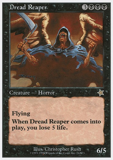 Dread Reaper, Starter 1999 #76, Magic: The Gathering card