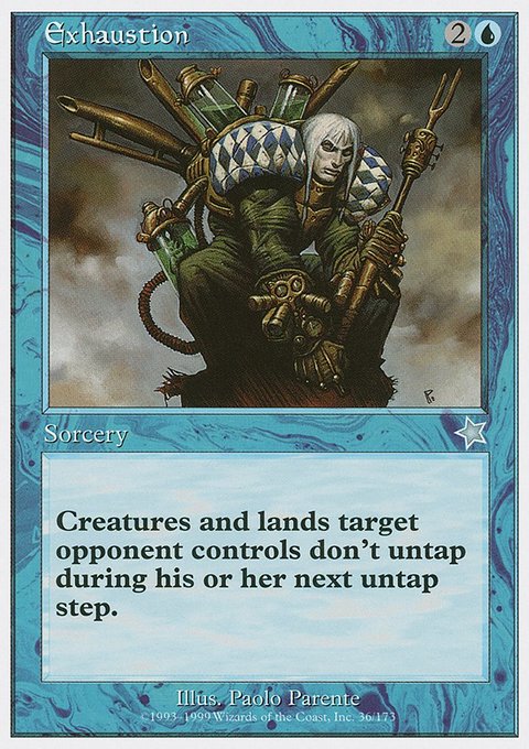 Exhaustion, Starter 1999 #36, Magic: The Gathering card