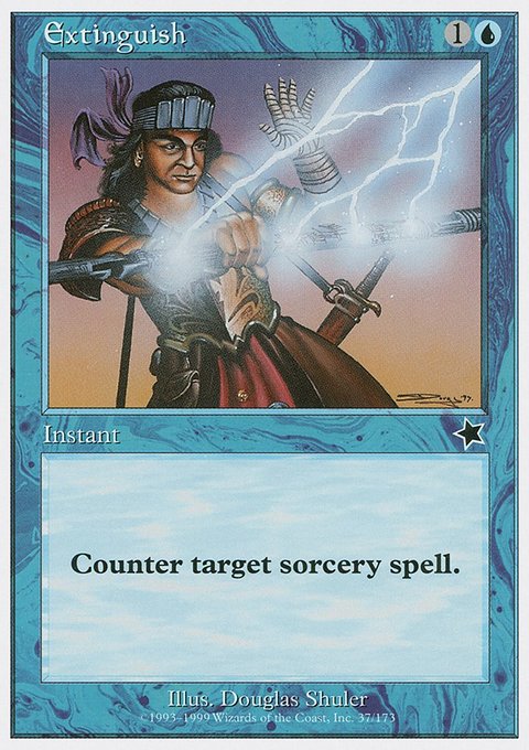 Extinguish, Starter 1999 #37, Magic: The Gathering card