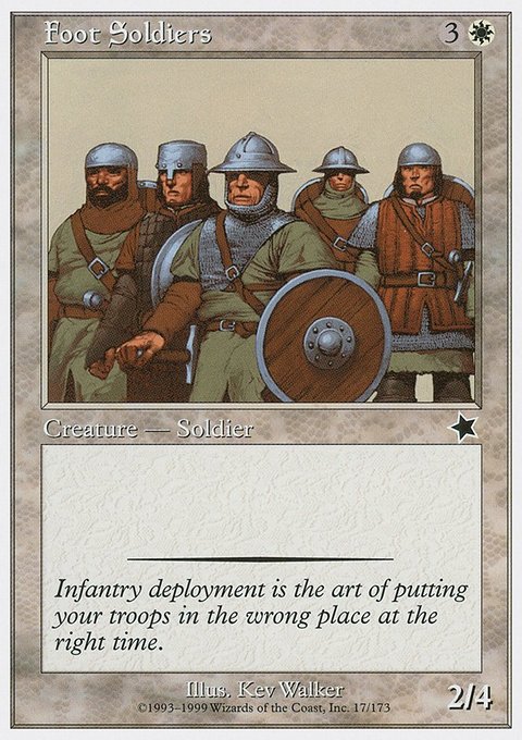 Foot Soldiers, Starter 1999 #17, Magic: The Gathering card