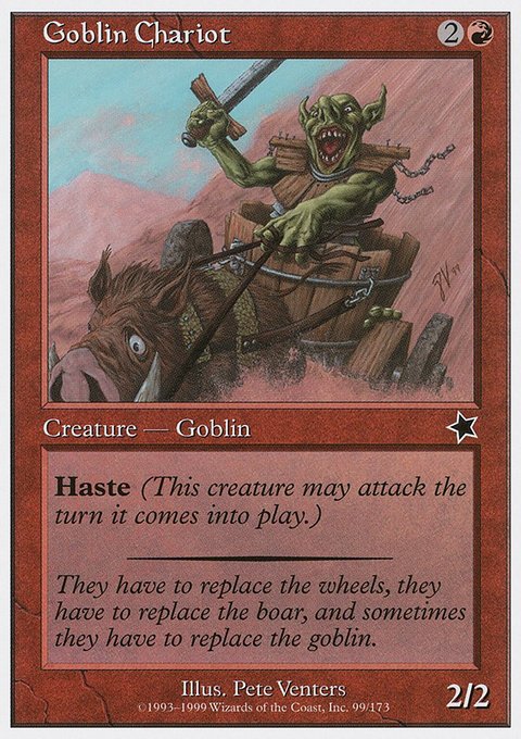 Goblin Chariot, Starter 1999 #99, Magic: The Gathering card