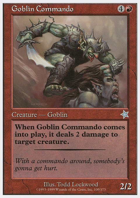 Goblin Commando, Starter 1999 #100, Magic: The Gathering card