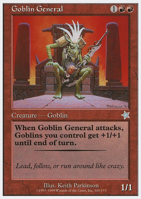 Goblin General, Starter 1999 #101, Magic: The Gathering card