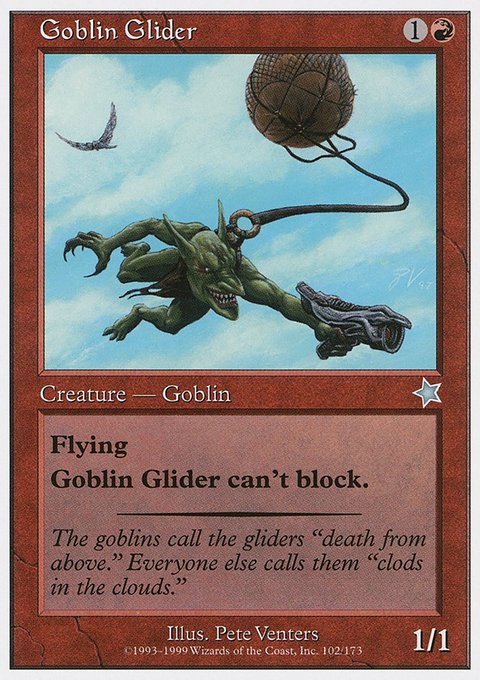 Goblin Glider, Starter 1999 #102, Magic: The Gathering card