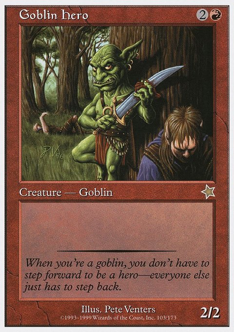 Goblin Hero, Starter 1999 #103, Magic: The Gathering card