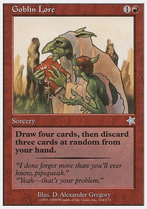 Goblin Lore, Starter 1999 #104, Magic: The Gathering card