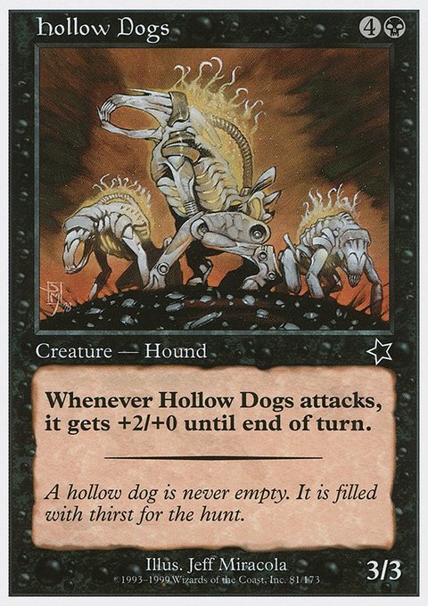 Hollow Dogs, Starter 1999 #81, Magic: The Gathering card