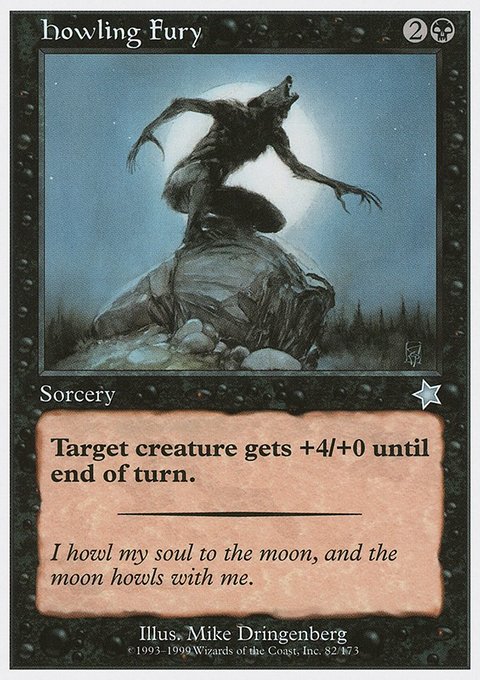 Howling Fury, Starter 1999 #82, Magic: The Gathering card