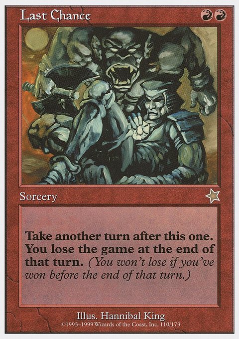 Last Chance, Starter 1999 #110, Magic: The Gathering card