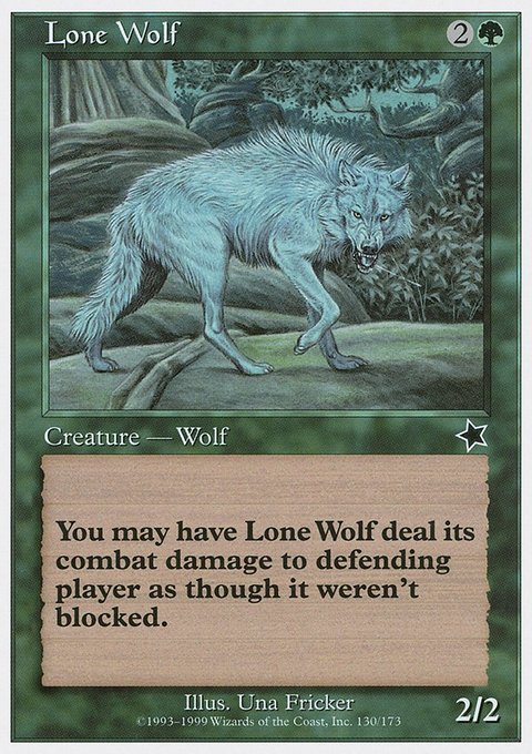 Lone Wolf, Starter 1999 #130, Magic: The Gathering card