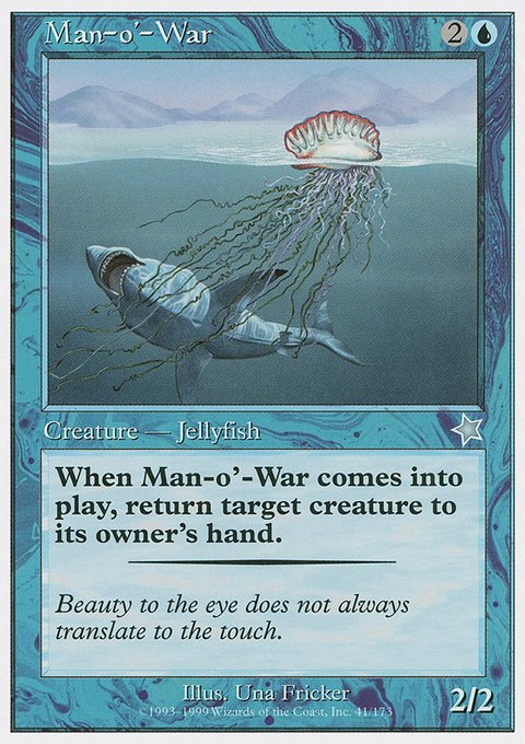 Man-o'-War, Starter 1999 #41, Magic: The Gathering card