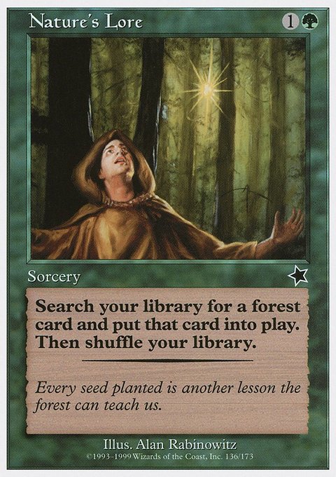 Nature's Lore, Starter 1999 #136, Magic: The Gathering card