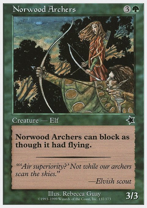 Norwood Archers, Starter 1999 #137, Magic: The Gathering card
