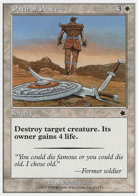 Path of Peace, Starter 1999 #21, Magic: The Gathering card