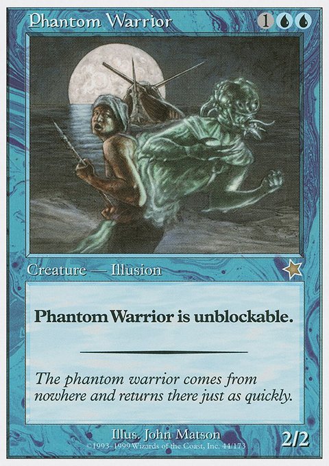 Phantom Warrior, Starter 1999 #44, Magic: The Gathering card