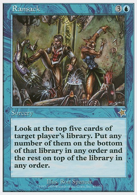 Ransack, Starter 1999 #47, Magic: The Gathering card