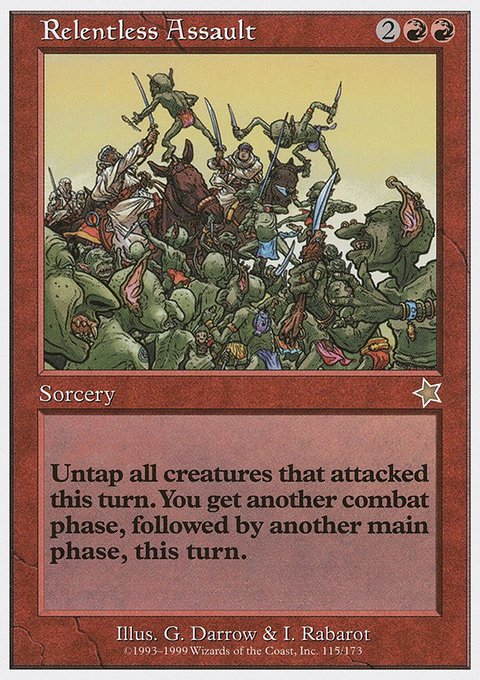 Relentless Assault, Starter 1999 #115, Magic: The Gathering card