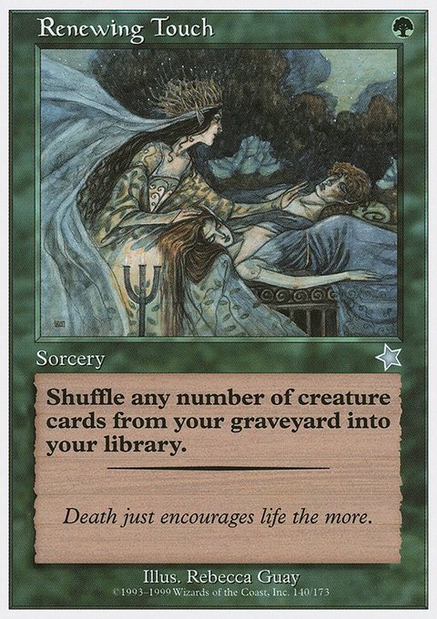 Renewing Touch, Starter 1999 #140, Magic: The Gathering card
